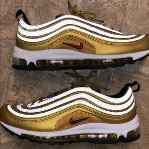 NIKE AIR MAX 97 GOLD MENS SIZE 9.5